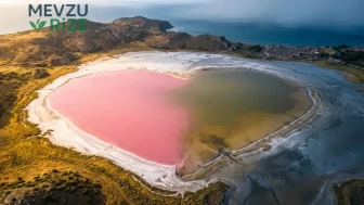 Çanakkale’deki kalpli pembe göl bu yıl renk değiştirdi mi?