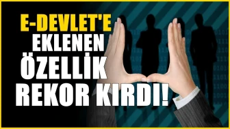 Eklenen Özellik E-devlet'te rekor kırdı