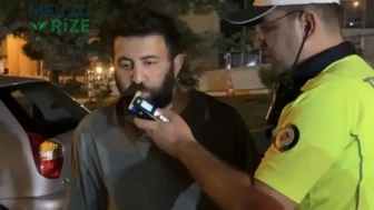 Alkol Testi Başarılı Geçen Sürücü Sevinçle Yerinde Duramadı!