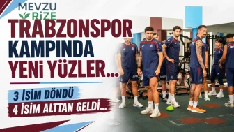 Trabzonspor Antrenmanında Taze Yüzler! Üç Yeni İsim Takıma Katıldı, Dört Genç Sporcu Yukarı Çıktı!