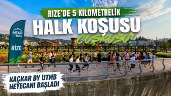 Rize'de 5 Kilometrelik Halk Koşusu Coşkusu! Kaçkar by UTMB Heyecanı Başladı