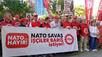DİSK Kocaeli'den NATO'ya Tepki Gösterildi: 'Emekçiye Öncelik, Savaşa Son'