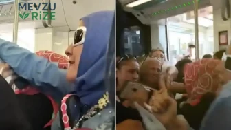 Eminönü Tramvayında Yer İçin Kavga: Yolcular Arasında Arbede Çıktı!