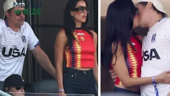 Brad Pitt ve Genç Sevgilisinin Tribündeki Dikkat Çeken Anları Gözleri Üzerine Çekti!