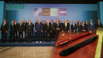 NATO Zirvesi'nde Liderlere Özel İsim Yazılı Kalem Hediyesi! Detaylar Büyük İlgi Gördü!