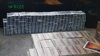 Samsun’da kaçak tütün operasyonu : Binlerce makaron ele geçirildi