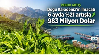 Doğu Karadeniz'in ihracatı 6 ayda %21 artışla 983 milyon dolara ulaştı!