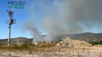 İznik'te Acil Durum: Çöplükte başlayan yangın, çevredeki çalılığı tehdit ediyor!