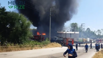 Kocaeli'deki Boya Fabrikasında Yangın Çıktı