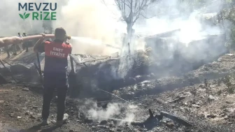 Kütahya Emet'te Yangın Felaketi: İki Büyükbaş Hayvan Telef Oldu, 400 Saman Balyası Kül Oldu!