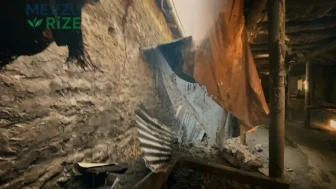 Kars Akyaka'da Şiddetli Yağışlar Eski Ahırı Yerle Bir Etti: İçeridekiler Son Dakikada Kurtuldu!