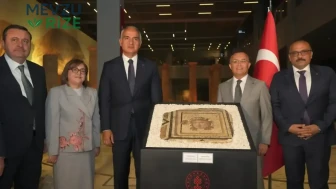 Çingene Kızı mozaiğinin 13. paneli Türkiye'ye geri döndü