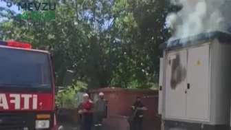 Şanlıurfa Viranşehir'de elektrik trafosunda yangın çıktı