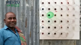 Plastik şişeleri kesip elektriksiz klimaya dönüştürdüler: Foyaları meydana çıktı