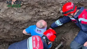 Trabzon'daki Altyapı Çalışmasında Göçük: Toprağın Altında Kalan İşçi Kurtarıldı