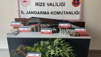 Rize'de uyuşturucu ve aranan şahıslara yönelik operasyon