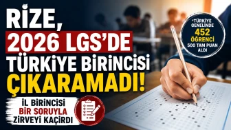 Rize, 2026 LGS'de Türkiye Birincisi Çıkaramadı: İl Birincisi Zirveyi Bir Soruyla Kaçırdı