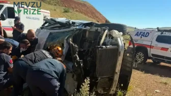 Sivas'ta trafik kazası: Şarampole devrilen otomobilde 1 kişi hayatını kaybetti, 3 kişi yaralandı