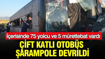 D-100 Karayolu'nda Korkunç Kaza: Çift Katlı Otobüs Yolu Terk Edip Şarampole Uçtu