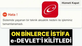 e-Devlet Sistemi Çöktü: Türkiye'de Binlerce İstifa Olayı Gündemde!