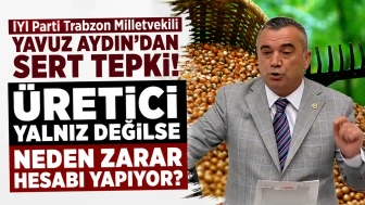 İYİ Parti Trabzon Milletvekili Yavuz Aydın: Eğer Üretici Kendi Başına Değilse, Neden Zararını Hesaplamak Zorunda Kalıyor?
