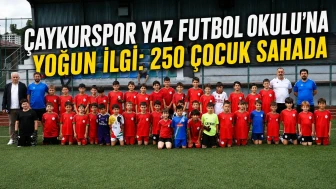 Çaykurspor Yaz Futbol Okulu’na Yoğun İlgi: 250 Çocuk Sahada
