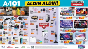 A101 20 Ağustos 2026 aktüel ürünler neler, hangi ürünler indirimde?
