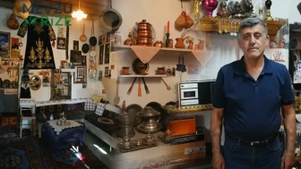 Babasından kalan iki parça eşyayla başladı! Evinin altını üç bin parçalık dev müzeye dönüştürdü