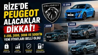 Rize’de Peugeot Alacaklar Dikkat: E-208, 2008, 3008 ve 5008’in Yeni Fiyatları Belli Oldu