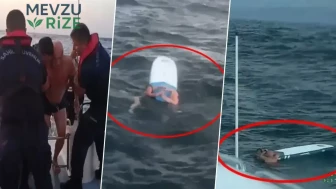 Kürek sörfüyle denize açıldılar, dalgalarla metrelerce sürüklendiler! 5 saatlik can pazarı: Baba ve kızı İmralı açıklarında kurtarıldı