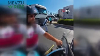 Tırın Dehşetinden Son Anda Sıyrılan Kişi Hayatını Korkullarla Kurtardı!