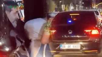 AKP'li Uğur Işılak konserden çıkar çıkmaz çakarlı aracına bindi! Polis koruması eşliğinde