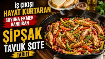 İş Çıkışı Hayat Kurtarıyor! Suyuna Ekmek Bandıracağınız Şipşak Tavuk Sote