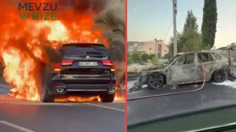 Muğla'da Otomobil Alev Alev Yandı: Seyir Halindeki Araçta Korkutan Anlar!