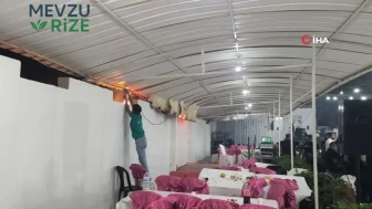 Hatay'da Bir Düğün Salonunda Yangın Çıktı: Konuklar Alevlerin Ortasında Halay Çekmeye Devam Etti