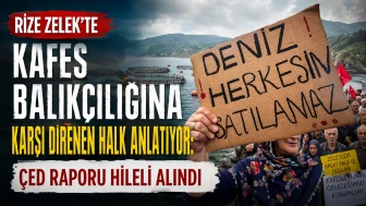 Rize Zelek'te kafes balıkçılığına karşı direnen halk anlatıyor: ÇED raporu hileli alındı