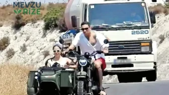 Can Bonomo ve Öykü Karayel'den Alaçatı'da tepki çeken tehlikeli yolculuk