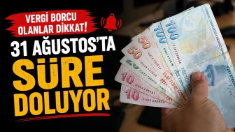 Vergi borcu olanlar dikkat: 31 Ağustos’ta süre doluyor