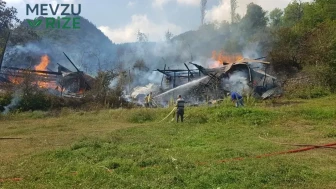 Köyde Yangın Faciası: Dört Ev Alev Alev Yandı!