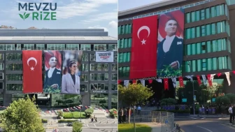 Sinem Dedetaş'ın Üsküdar Belediyesi Binası'ndan İndirilen Posteri Dikkat Çekti!