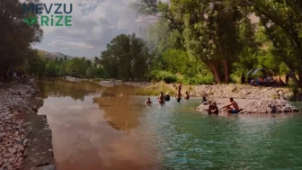 Tunceli'de Yağışların Ardından Tağar Çayı Çamura Dönüştü: Yüzme Keyfi Fiyasko ile Sonlandı!