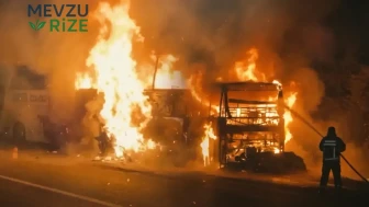 Anadolu Otoyolu’nda can pazarı! Yolcu otobüsü alev topuna döndü, saniyelerle kurtuldular