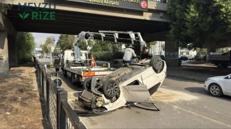 Bariyere Çarpan Araç Bulvara Uçtu: Sürücü Yaralı Olarak Kurtarıldı!