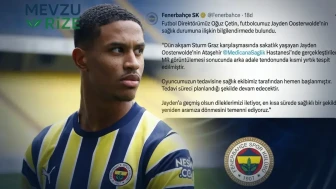 Fenerbahçe'den Jayden Oosterwolde'nin Sakatlık Durumu ve Sahalardan Uzak Kalma Süresi Hakkında Açıklama