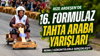 Rize Ardeşen'de 16. Formulaz Tahta Araba Yarışları Renkli Görüntülerle Gerçekleşti