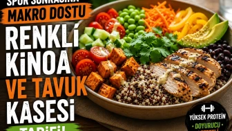 Protein ve Lezzet Bir Arada: 20 Dakikada Tavuklu Kinoa Kasesi