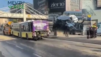 İETT Otobüsü ile Araç Çarpıştı! Feci Kazada Can Kaybı Meydana Geldi