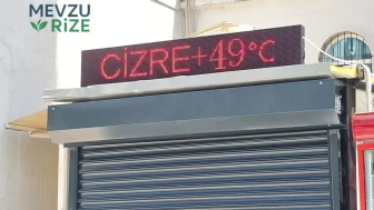 Cizre'de Kavurucu Sıcaklık Rekoru: Termometreler 49 Dereceyi Aştı!