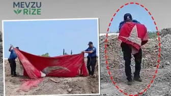 Türk Bayrağına Saygı: Üç Kez Öpüp Kafasına Koyarak Gösterdiği Hassasiyetle Gururlandırdı!