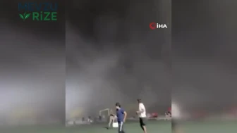Meksika Cabo San Lucas Stadyum fırtınası toz bulutu